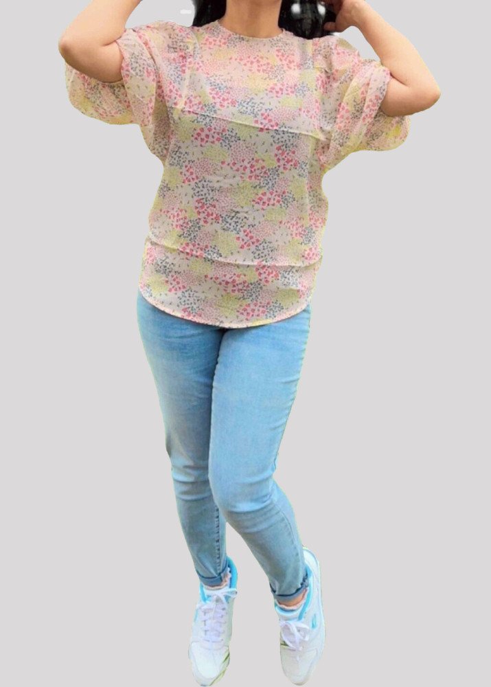 Womens Print Blouse Tops